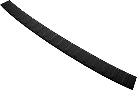 Aroba AR1172-PB Edelstahl Schwarz Pulverbeschichtet Ladekantenschutz kompatibel mit Volkswagen T6 BJ. 6.2015-9.2019 passgenau Abkantung Farbe Schwarz