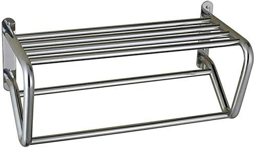 AdwOa Scaldasalviette Scaldasalviette Elettrico, Scaldasalviette Elettrico, Scaldasalviette a Parete in Acciaio Inossidabile, Finitura Cromata 610x250x250mm, Plugin (Colore : Ha Decoration