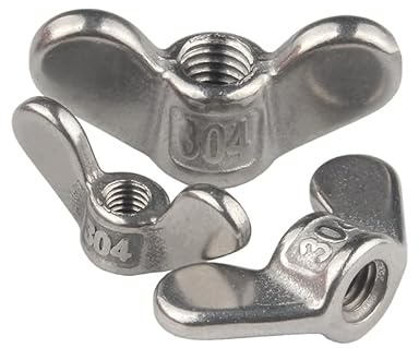 TS-Screw, Schmetterlingsmutter aus Edelstahl 304 M4 M5 M6 M8 M10 M12 M14 M16 M20 M24 Mutter Schmetterling Yuanbao Handgeschraubte Durchgangsloch-Flügelmuttern Schmetterlingsmutter (Color : M14 (2PCS)
