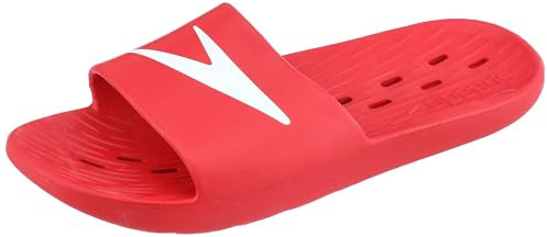 Speedo Men's Slides | Pool Sliders | Quick Dry, Check, 12