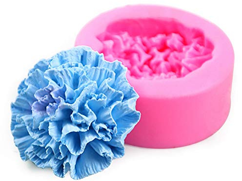 Blomma silikonform | nejlika silikonform fondant – ljusform för mo dag | nejlika blommor tvålform | silikon fondant ljusform för tårta dekoration tvål godis vax gör-det-själv hantverk