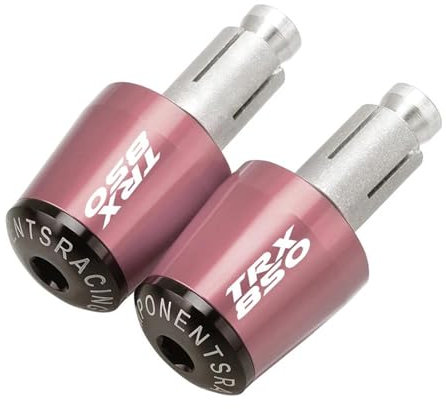 BCOTNHZT Motorrad Lenkerenden FÜR Yamaha TRX850 1996 1997 1998 1999 2000 2001 2002 2003 Lenker Ausgewogene Stecker Slider Griff Bar Kappe End Stecker(Pink)