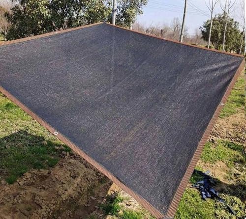 90% Rete Telo Ombra Vela Ombreggiante Impermeabile Tenda A Vela per Esterno Tessuto Ombreggiante Traforato Protezione Raggi UV 90%-95% per Giardino Esterno Terrazza Tetto,black-2x5m