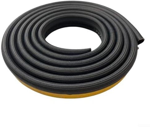 Corde plate pour poêle - Joint d'étanchéité pour porte de poêle à bois, poêle à bois, four - Colle noire jusqu'à 550 ºC - Fils de verre, Joint de Porte de Cheminée Pour Porte de Four