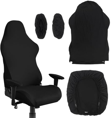 Guanici Juego de 4 fundas para silla de videojuegos, resistente a los arañazos y polvo, protección para sillas giratorias