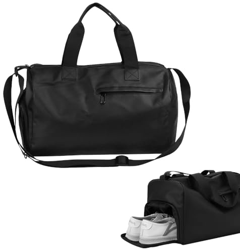 YBCCBY Sac de Sport pour Homme et Femme, Sacs de Voyage avec Compartiments Chaussures et Humide Sac de Voyage Week-End et Nuit Sac de Voyage Imperméable pour Fitness, Basketball, Voyages, Camping