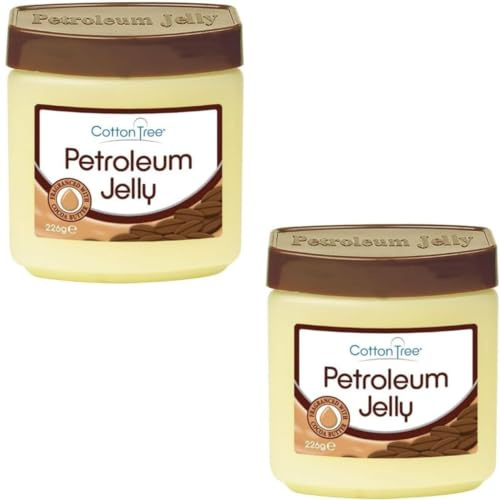 SOTL® X2 Cotton Tree Body Care Jumbo Petroleum Jelly with Cocoa Butter, Deep Moisturizing Skin Protection, Multi-use for Dry Skin Relief, Cracked Heels, and Lip Care, 226g