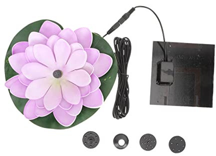 Fontaine Solaire Flottante pour Bassin Jardin Nénuphars Économique Et Solide
