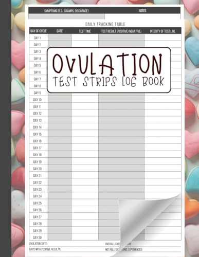 Ovulation Test Strips Log Book