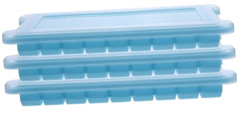 Ciieeo 3 Pezzi Vassoio per Ghiaccio Silicone con Stampo per Ghiaccio per Uso e Professionale per Cocktail e Bevande Facile da e Flessibile