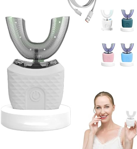 Clarismile Brosse À Dents Sonique, 2025 Nouveau Brosse À Dents Sonique Automatique À Ultrasons, 3 Modes, Tête Amovible, Étanchéité Ipx7, Recharge Rapide (Blanc)