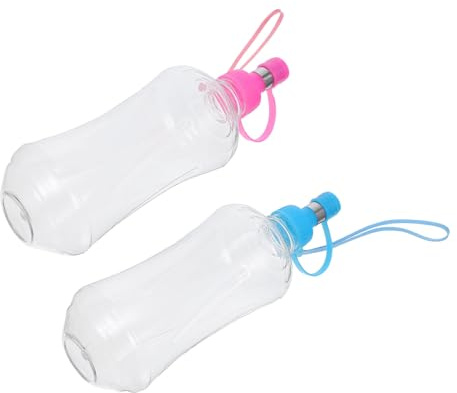 SUPVOX 2PCS Portable Dog Water Bottles for Outdoor Walking and Travel Pet Kettles with Hooks Suitable for Cats Dogs Rabbits Convenient Hydration Dispenser for Small Pets