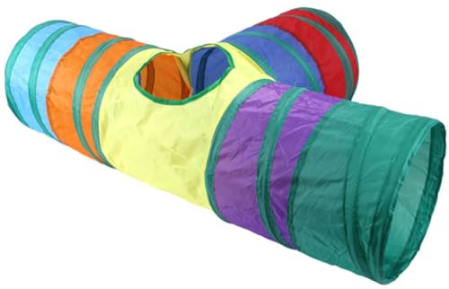 TOYZFRIENDY Túnel Plegable para Conejos y Animales Pequeños Juguete Interactivo de Tubo Ligero y Resistente Túnel para Esconder y Ejercicio Adecuado para Conejitos Hámsteres y Gatos