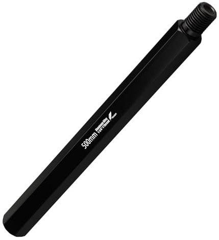 Vearter Varilla de extensión de broca de núcleo de 20 pulgadas con rosca hembra macho de 1-1/4 a 7, extensor ligero de aleación de aluminio para brocas de núcleo de diamante, para taladrar agujeros