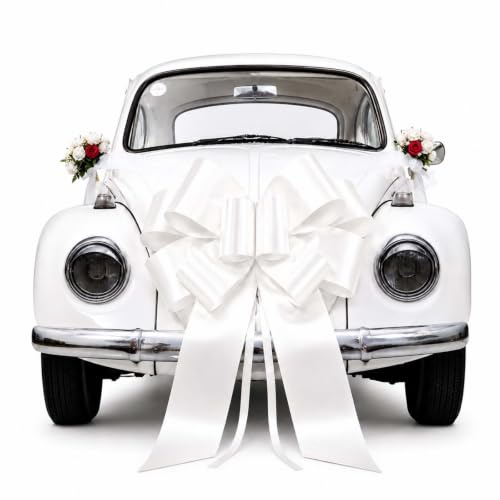Große Rote Schleife für Auto, Geschenkschleife Groß, Riesige Autoschleife