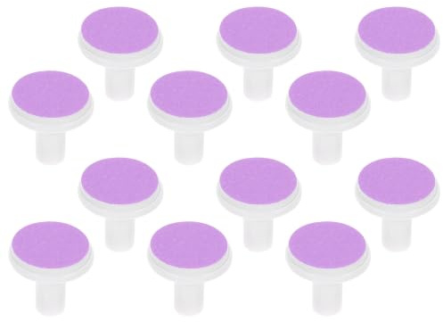 SOLUSTRE Têtes de Lime à Ongles pour Bébé 12pcs en Papier Abrasif et Plastique, Design Portable, Accessoires pour Soins des Ongles Nourrissons 6-12 Mois
