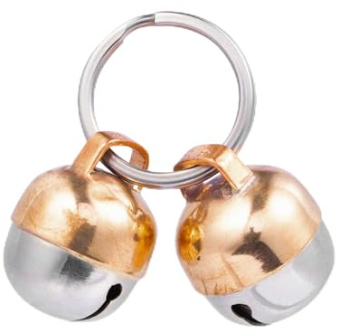 Beau's Bells 2 extra laute Katzen- und Hundeglöckchen | Haustier-Tracker | Schützt Vögel und Wildtiere | Handgefertigt aus Kupfer (Klein)
