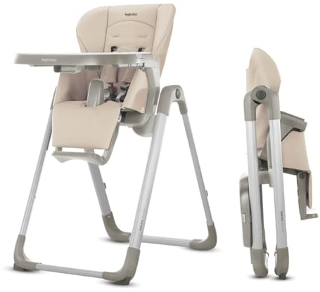 Inglesina My Time Hochstuhl für Babys und Kleinkinder, 4 Höhen und 3 Neigungseinstellungen, klappbar, werkzeuglose Montage, BPA-frei, Abnehmbares Tablett für einfache Reinigung