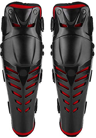 Akozon Motorrad & Fahrrad Knieschoner 1 Paar Knieprotektoren Motorradrennen Motocross Verstellbarem Knieschützer Schutzausrüstung