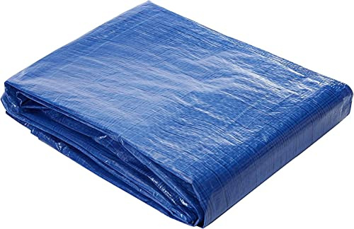 Toldo Reforzado Lona Impermeable Exterior (Azul, 6 x 8 m)
