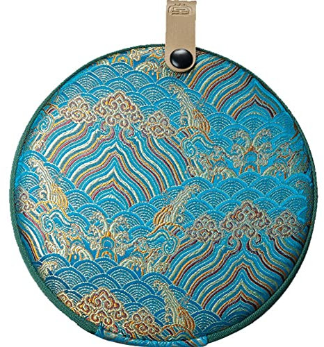 Haowul Round Puerh Tea Cake Storage Bag Puer Tea Packing Box Chinese Tea Holder Bag for Tea Lovers Tea Ceremony Tea House Supplies