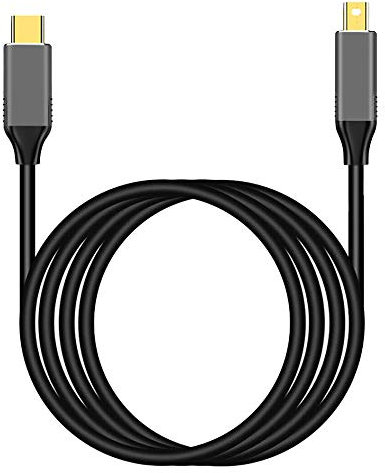 Flisdtry USB C to Mini Displayport Cable USB Type C for 3 to Mini DP Cord 4K Adapter Cable