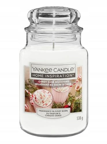Yankee Candle Duftkerze, Zuckerstange, Milchshake, große Duftkerze, lange Brenndauer: bis zu 125 Stunden, perfekte Geschenke für Frauen und Weihnachten