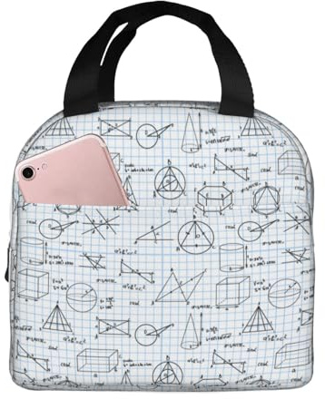 Bolsas de almuerzo aisladas para hombres y mujeres, trabajo, equation Math, bolsa térmica suave aislada para viajes, a prueba de agua, lonchera pequeña para adultos, para hombres y mujeres, bolsa de