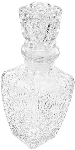 OKUMEYR Decantador De Vino Transparente 250ml De Vidrio Grueso Para Licor Botellas Whisky Envase Creativo Para Bar y Uso Doméstico