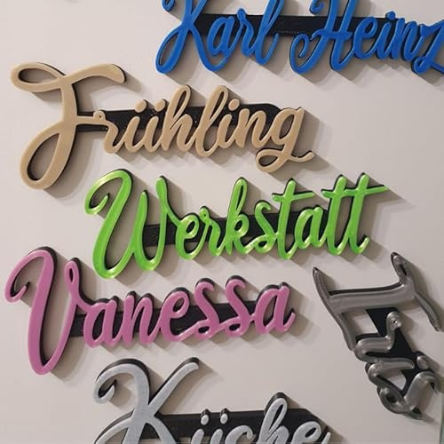 3D Kühlschrankmagnet mit Ihren Namen personalisiert