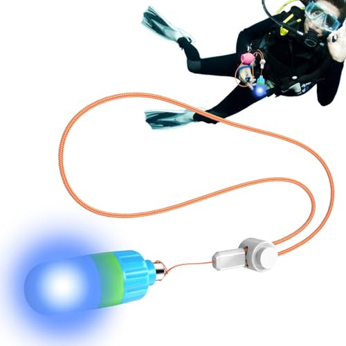 Tourch Subacqueo Subacqueo - Luci Per Immersioni Profonde | Lampada Di Sicurezza Appariscente Fire Fly Deving Disprgibili Per Sport Acquatici All'aperto Per I Professionisti Della Illumina Scura