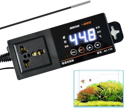 Termostato digitale rettile, accessorio per display digitale a LED, con , termostato rettile, per piante, piantine, terrario, , crescita , propagazione , interno