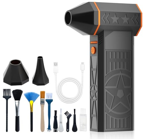 Suptruck Frostblazer - Spazzaneve termico portatile per auto, tecnologia a turbina efficiente, per sbrinamento e rimozione della neve dell'auto (1 set)