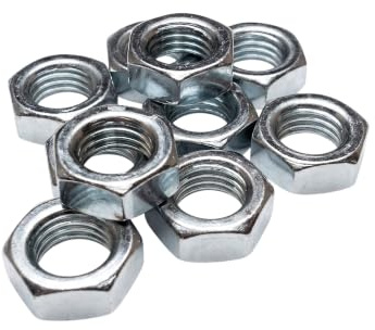 10x Sechskantmutter M8x1 ISO-Feingewinde DIN 13-5 SW12 Höhe 5 mm verzinkt Gewindemutter für Leuchtenbau Feinmechanik Maschinenbau