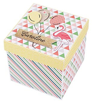 Herz & Heim® Explosionsbox zum Geburtstag mit Namensaufdruck - Handgefertigt in Deutschland