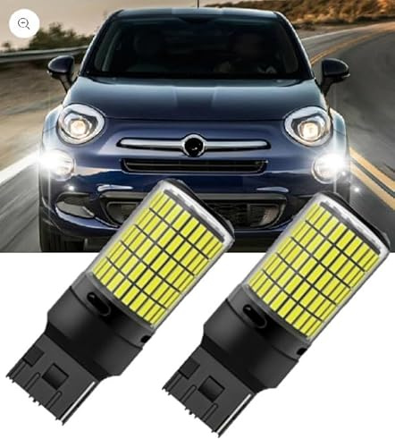 Par de luces diurnas DRL 15 LED T20 CANBUS 6000 K 100% sin error, bombillas específicas, color blanco hielo