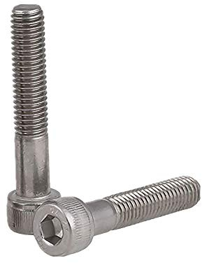 Innensechskantschrauben aus Edelstahl, Maschinenschrauben, Verschlüsse, Werkzeuge, Innensechskantschrauben (M12 x 55 mm), 10 Stück