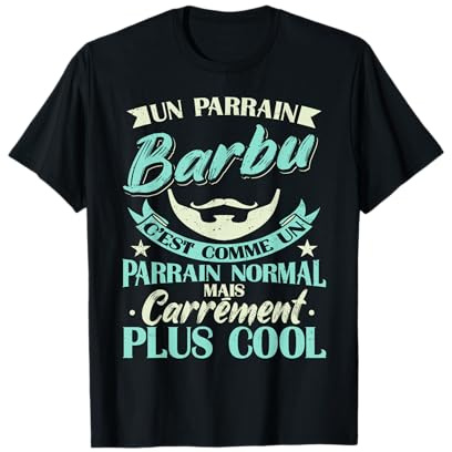 Parrain Barbu Humour Filleul Oncle T-Shirt