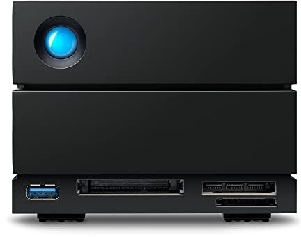 LaCie 40To2big Dock | Thunderbolt 3 (STLG40000400) | Stockage RAID. Flux créatifs, slots CFast & SD, jusqu'à 550Mo/s. Essai Adobe CC. Garantie 5 ans + Rescue