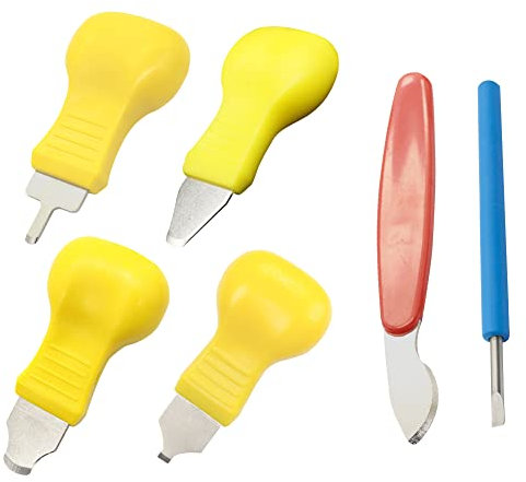 Helweet Uhrenöffner, Uhrenreparatur Werkzeug Set, Uhrengehäuse Entferner Tool Kit, Gehäuseöffner Kit, 6 Teiliges Uhrenreparatur Werkzeugsatz, Uhrengehäuseentfernung, für Verschiedene Arten von Uhren