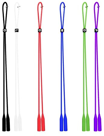 Tomedeks Brillenband 6 Stück, farbige Ketten für Alterssichtige und Sonnenbrillenbänder, Brillenschnur Brillenketten für Männer und Frauen, multicolor