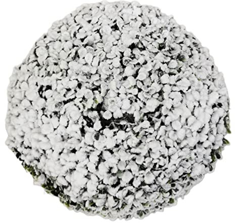 Goldbach künstliche Buchsbaumkugel verschneit Winter Weihnachten Schnee gefrostet beschneit Advent 13, 18, 22, 36cm Buxus (36cm)