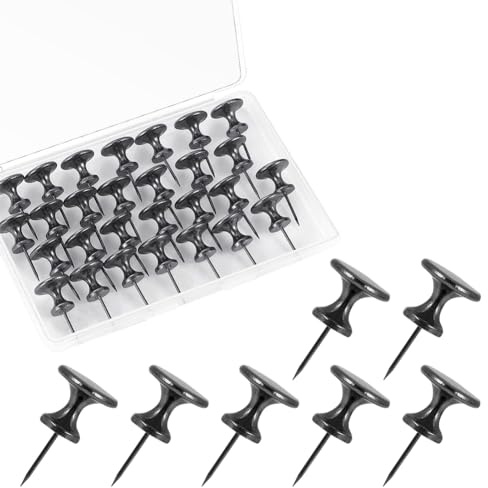 FSSTUD 30 Stück riesige Reißzwecken aus Metall, zum Aufhängen an der Wand, große Korktafel, Pinnwand, Bastelnadeln, Bild, Foto, hängende Pins