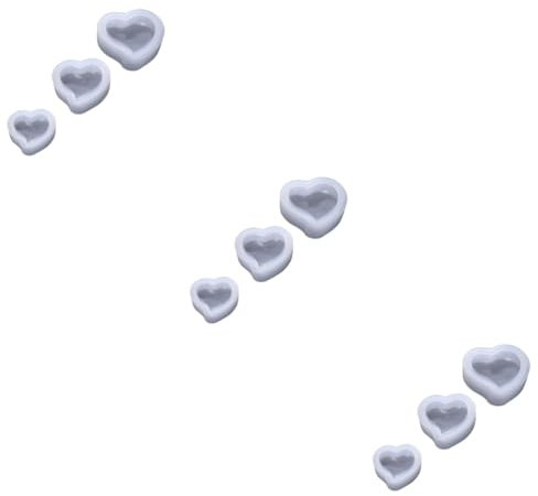 Alipis 9 Pz stampo per la creazione di gioielli stampo in silicone per dolci formine in silicone per dolci in resina epossidica cuore in per gioielli in