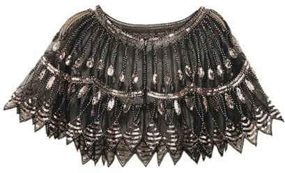 Leaf Shape Ruffle Shawl Elegant Sequin Embroidery Vintage Cape Breathable Mesh Short Cardigan Women Trend Dress Accessories For Party Prom