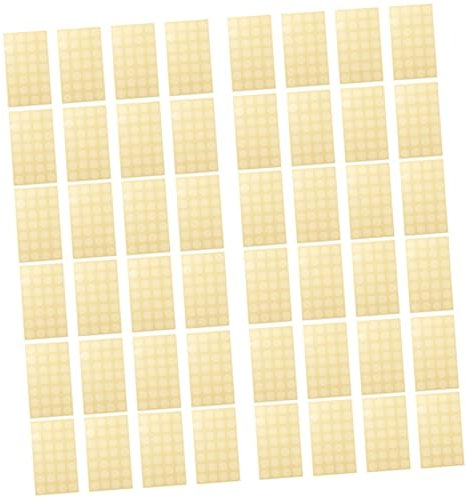 HOODANCOS 48 Blatt Loseblatt Lochreparaturzuschuss Ordner Verstärkungsaufkleber Papierverstärkungskreise Etikettenetikett Papier Lochverstärker Lochverstärkungsaufkleber Pvc