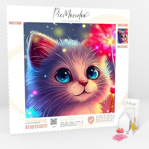 Picmondoo Diamond Painting Mini - Zauberkätzchen - Set