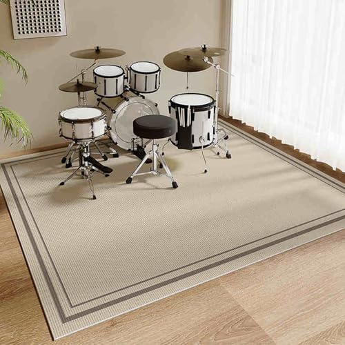 Schlagzeugteppich Drum Teppich, Drum Rug Elektronisches Jazz Schlagzeug Kit für Bass Drum Snare Drum und andere Instrumente Elektrisches Schlagzeug Teppich Schallschutz Teppichmatte 120 x 80 cm