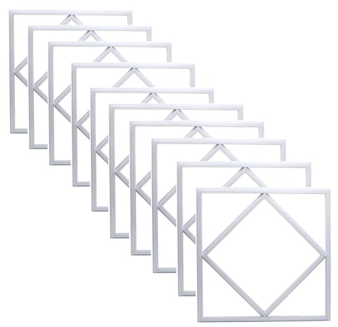 Brightex, Pack of 10 Led Diamond Panel 72W 600X600MM Lattice 7200 Lumen Ultra-Bright Ceiling Light Energy Efficient, Flicker-Free, Slim Design for Shop, School, Company, Office