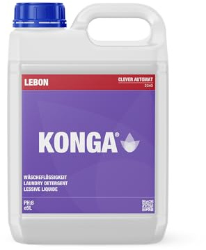 Konga Clever Automat pH-neutrales Waschmittel, Flüssigwaschmittel-Konzentrat, Waschseife, speziell für automatische Waschmaschinen (1, 5, 20 Liter) (5 Liter)
